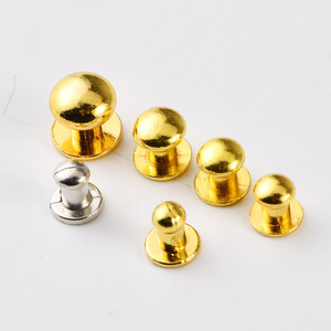 Apparel <b>Rivet</b> Studs Warm Gold Copper Plated Durable Hardware Accessories For Bags Shoes <b>Clothing</b> - Product Image 1