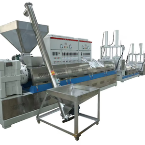 Ligne de granulation à double étage pour le recyclage des déchets plastiques PP PE, matériaux durs, production de granulés plastiques - Product Image 1