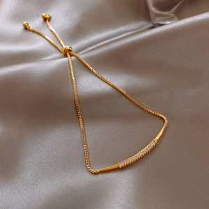 <span class=keywords><strong>Bracciale</strong></span> Charm da Donna alla Moda <span class=keywords><strong>con</strong></span> Pietra Occhio di Gatto, Strass, Regolabile, <span class=keywords><strong>con</strong></span> Luna e Stella, Zirconi, Bijoux - Product Image 3