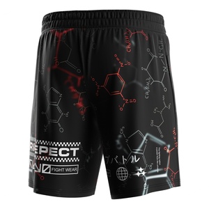 Pantalones Cortos Híbridos 2 en 1 para MMA, Soporte Muscular, Compresión, Capa Base de Secado Rápido, Capa Exterior Ligera, Esenciales para Entrenamiento de Artes Marciales - Product Image 4