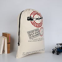 Sac de Noël en gros pour enfants, sac cadeau personnalisable avec cordon de serrage, sac de cadeaux de Noël pour enfants, possibilité de personnaliser le logo