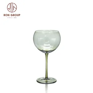 Fabricante Preço barato Lead Free Premium Wedding Round Bottom Tulip Water Glasses Cup Goblet Red Wine Champagne Flautas Vidro