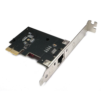 Carte réseau Ethernet PCIe 2.5G |   Adaptateur RJ45 10/100/1000/2500 Mbps pour PC de bureau et serveur avec dissipateur thermique
