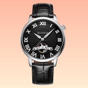 Reloj de Lujo para Hombre con Movimiento Mecánico Automático, Caja de Acero Inoxidable 316L, Cristal de Zafiro, Pantalla Digital de 42 mm, Correa de Cuero - Product Image 2