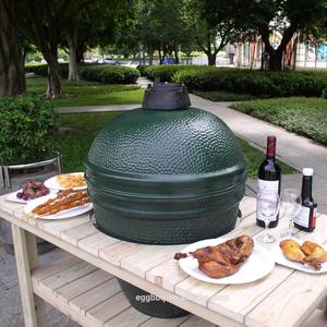 SEB KAMADO Barbacoa al aire libre Ahumador Tamaño grande Huevo verde Parrilas de acero alimentado con carbón Barbacoa de leña - Product Image 6