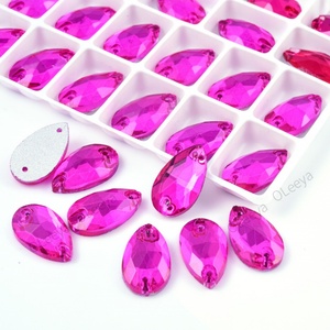 Oleeya Sew on Stones Loose Rhinestone Appliques <b>Drop</b> Crystal AB Rhinestones for Garments - Product Image 5
