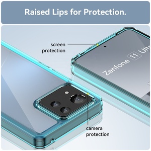 Coque de protection transparente en TPU acrylique colorée anti-traces de doigts pour <span class=keywords><strong>Asus</strong></span> <span class=keywords><strong>Zenfone</strong></span> <span class=keywords><strong>9</strong></span>, Xperia 5, 10V, 1 VI, et 11 Ultra 10 - Product Image 5