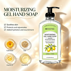 Savon liquide hydratant et apaisant aux herbes naturelles à marque privée, nettoyant pour les mains à base de romarin, gel hydratant pour les mains - Product Image 4