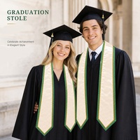 Écharpe de graduation personnalisée en gros, cordon d'honneur, ruban d'épaule pour tenue académique, écharpe unie à faire soi-même