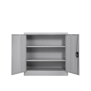 Modern 2-Door <strong>Cupboard</strong> Customizable Steel File Display Cabinet <strong>Small</strong> Office <strong>Storage</strong> with Short Design by Factory - Product Image 1