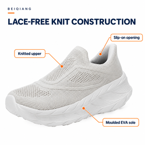<span class=keywords><strong>Scarpe</strong></span> da passeggio slip-on in maglia con punta larga e suola in EVA per uso quotidiano casual - Ingrosso - Product Image 4