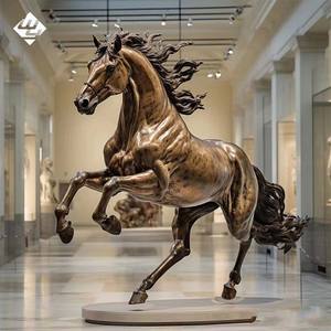 Садовая декоративная скульптура: знаменитая абстрактная фигура головы лошади в натуральную величину, современная, на заказ, для парка, уличная, из бронзы - Product Image 6