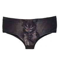 Wholesale Cartoon Cats Print Womens panties Plus size breathable women underwear Women sexy underwear