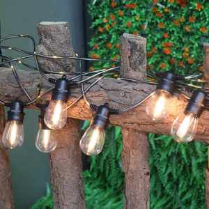 Guirnalda de luces LED S14 de 48 pies, cable de alimentación brillante E27, resistente al agua, IP65, EE. UU., AU, enchufe de la UE, guirnalda para exteriores, luz de fiesta para Patio - Product Image 5