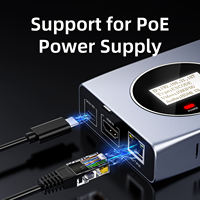 Codificador/Decodificador Full NDI 1080P con Salida en Bucle HDMI, Compatible con POE, Transmisión de Audio y Video, Luz Tally Metálica y Gestión Web