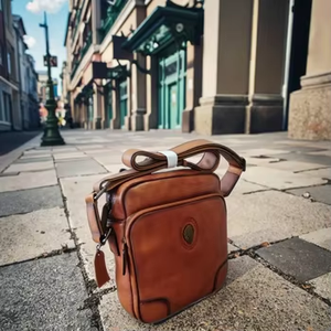 Borsa da viaggio per affari a spalla singola con zaino in <span class=keywords><strong>pelle</strong></span> Casual da <span class=keywords><strong>uomo</strong></span> di tendenza 2025 stile alla moda con cinturino per il trasporto a mano - Product Image 6