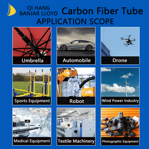 Tubos cuadrados estándar de fibra de carbono con múltiples opciones de espesor de pared, tubos cuadrados de fibra de carbono OEM, colores y longitudes personalizables. - Product Image 6
