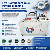 Machine à coller à chaud avec 2 réservoirs de colle (colles A et B) intégrés / Distributeur/Appliqueur/Système de colle thermofusible
