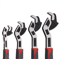 Jeu de 4 pinces à pompe à eau NEWMAN, multi-tailles, en CR-V, autobloquantes, réglables, avec poignée ergonomique