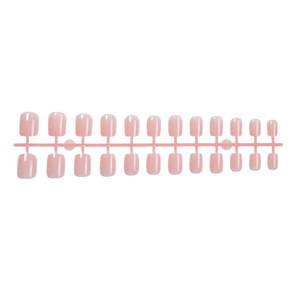 Amovible Solide Couleur <span class=keywords><strong>Ongles</strong></span> Autocollants Court <span class=keywords><strong>Faux</strong></span> <span class=keywords><strong>Ongles</strong></span> 24pcs Doigt INS Style En Gros Nail Art - Product Image 5