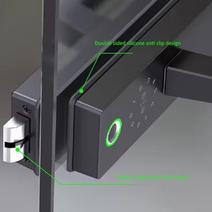 Chất lượng cao tuya thông minh vân tay kiểm soát truy cập Glass Door Lock với nhôm xử lý Key và mã nhập cho văn phòng sử dụng - Product Image 5