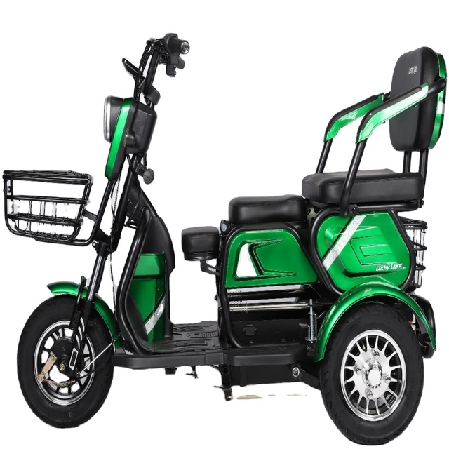 Long Battery Life Brushless logo Can Be Customized 3 Wheel Electric Scooter Tricycl