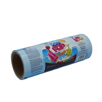 Factory Direct Custom Printed Ice Cream Bar Plastic Wrappers Roll Film Chocolate / Fruit Popsicle Packaging Bag