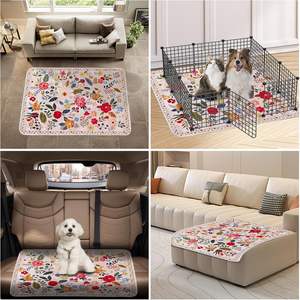 Tampons lavables absorbants lourds pour chiots en gros d'usine 4 couches <span class=keywords><strong>300</strong></span> lavages tampons de dressage de chien réutilisables imperméables respectueux de l'environnement - Product Image 6