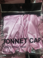 Bonnet de Nuit en Satin Premium Doux pour Femmes, Soin des Cheveux Bouclés Naturels, Protection Nocturne, Conception Double Couche Réglable