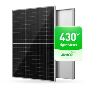 لوحات طاقة شمسية أحادية من النوع N من Jinko Tiger موديل Neo بقدرة 420 وات من المصنع لأنظمة الطاقة الشمسية