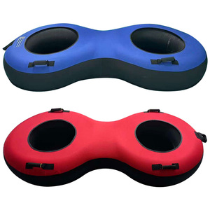 التزلج على الثلج بلون أحمر مزدوج اللون حسب الطلب للخدمة الشاقة قابل للنفخ مع زلاجة/أنبوب - Product Image 2