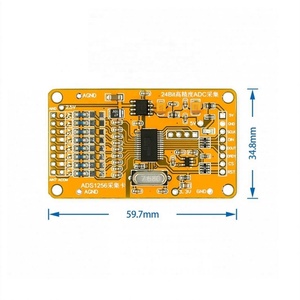 บอร์ดเก็บข้อมูล24บิตมีความแม่นยำสูงบอร์ดเก็บข้อมูลโมดูล8ทิศทาง ADS1256 - Product Image 2