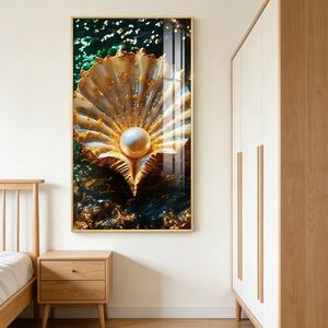 Panel Decorativo LED Personalizable con Marco de Arte, Paisaje, Decoración de Pared, Pintura Abstracta Musulmana en Porcelana de Cristal, Panel Colgante LED para el Hogar - Product Image 6