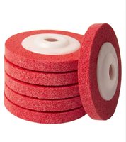 Meule abrasive de 4 pouces 100mm Tampons de polissage en tissu non tissé pour meuleuse d'angle Ébavurage Nettoyage Matt Polish
