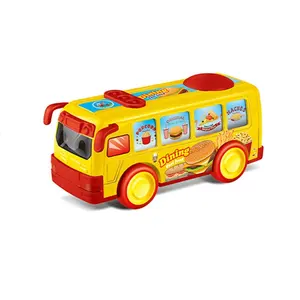 热销摩擦巴士玩具电动车玩具儿童迷你汽车