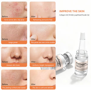 Produk Perawatan Wajah Anti Kerut Kolagen Pengencang Kulit Profesional Bubuk dan Cairan Beku Kering - Product Image 2