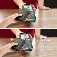 Dompet Kartu Kredit Bisnis TILONSTAR Berkualitas Tinggi dari Kulit & Aluminium dengan Fitur RFID Blocking