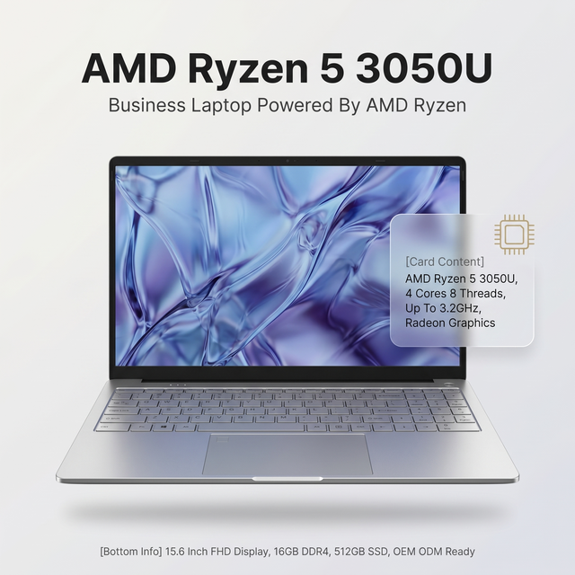 Student Laptop Notebook Computer AMD Ryzen 5 Portable Office Education Business Wholesale Brand New Oem Odm Factory Supply