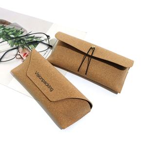 Популярный экологически чистый мягкий Чехол для очков из пробкового материала, футляр для солнцезащитных очков, упаковка с индивидуальным логотипом - Product Image 2