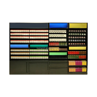 Rangez les étagères de magasin métalliques personnalisées de fumée Comptoir de meubles avec lumière LED Armoire à tabac Étagères à cigares