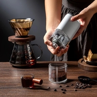 Moulin à café électrique Portable TYPE C USB Charge noyau de meulage en céramique maison grains de café pulvérisateur broyeur