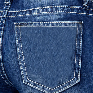 KY femmes Y2K Vintage Jeans lavage à l'acide Skinny <span class=keywords><strong>Bootcut</strong></span> avec épais contraste couture Design rétro Denim pantalon - Product Image 4