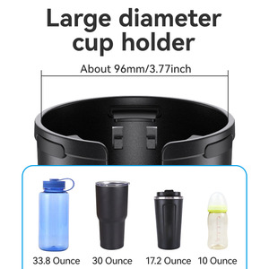 Shunwei Car <b>Cup</b> Holder, Car Phone Holder, 2-in-1 Multifunctional Car Beverage Holder, <b>Large</b> Car <b>Cup</b> Holder Extender - Product Image 3