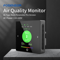 Control Remoto Fosensor con Panel LCD Compatible con RS485/Modbus para Ventilación de Hogar HVAC HRV ERV MVHR
