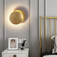 Applique Murale Concept Lune Éclipse Solaire, Décoration Vintage Nordique, Luminaire pour Couloir, Escalier, Bureau, Chambre, Chevet