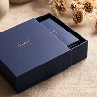 Boîte à tiroir photo en papier carton imprimé avec logo personnalisé Boîte à tiroir pour emballage cosmétique Carte cadeau Carte de visite Carte d'invitation Boîte à tiroir