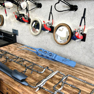 Instrumento quirúrgico ocular oftálmico Manual certificado CE 85mm/115mm fórceps de titanio dientes rectos MAQUINARIA DE ACERO INOXIDABLE - Product Image 2