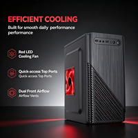 Boîtier PC Gaming Micro ATX en Maille Haute Qualité avec Ventilateur RGB, Mini Tour en Acier SPCC, Support Alimentation ATX, Châssis Personnalisé en Stock