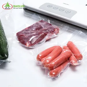 Food Grade Vacuum Sealer Bags Nylon Food Packaging Vacuum Bags Transparent Snack Sandwich Bag Barrier PA+PE PA/PE