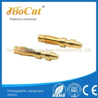 Conector USB de Cobre Puro Jbocnt JB-A-050 de 2.5mm con Rosca Tipo Linterna, Conector Banana de Alta Estabilidad de 10A para PCB, Conectores de Bronce Fosforoso